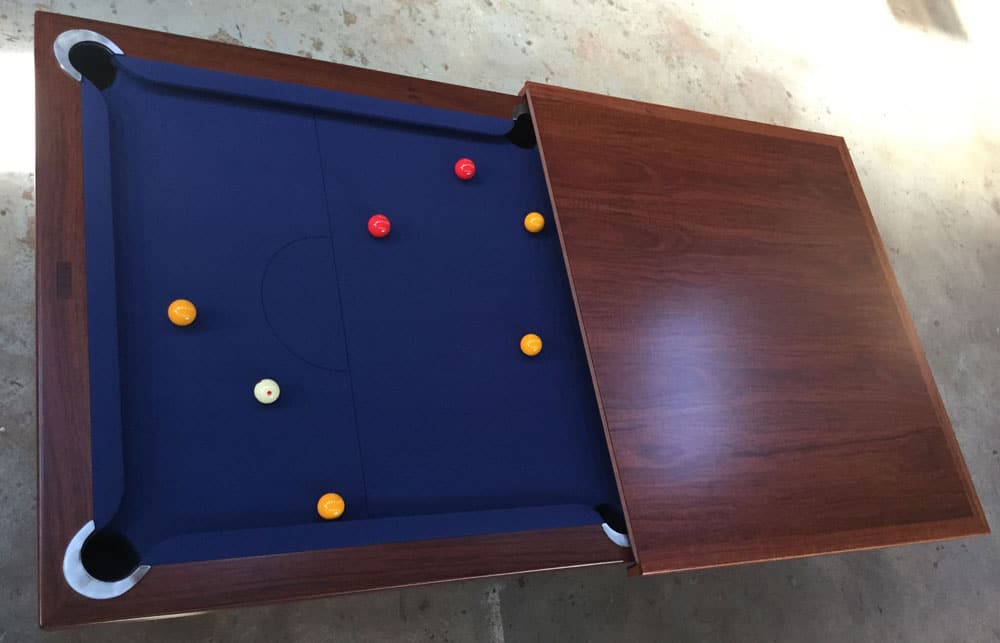 The Entertainer pool table; ready to be sent to a customer