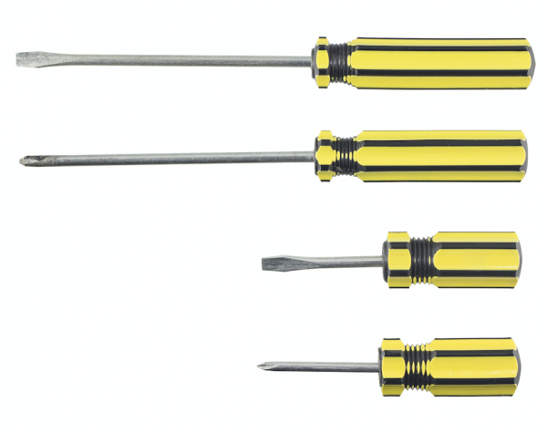 A selection of screw drivers.