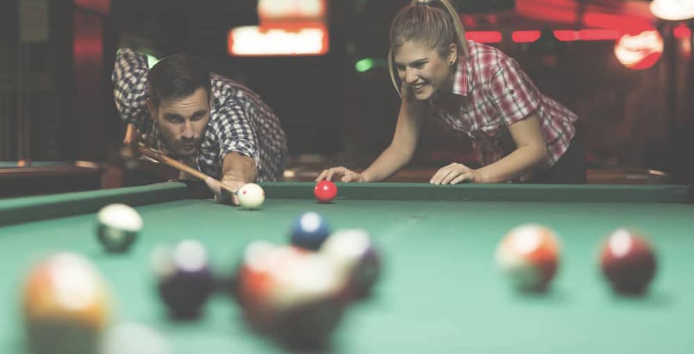 A social game of pool at the pub.