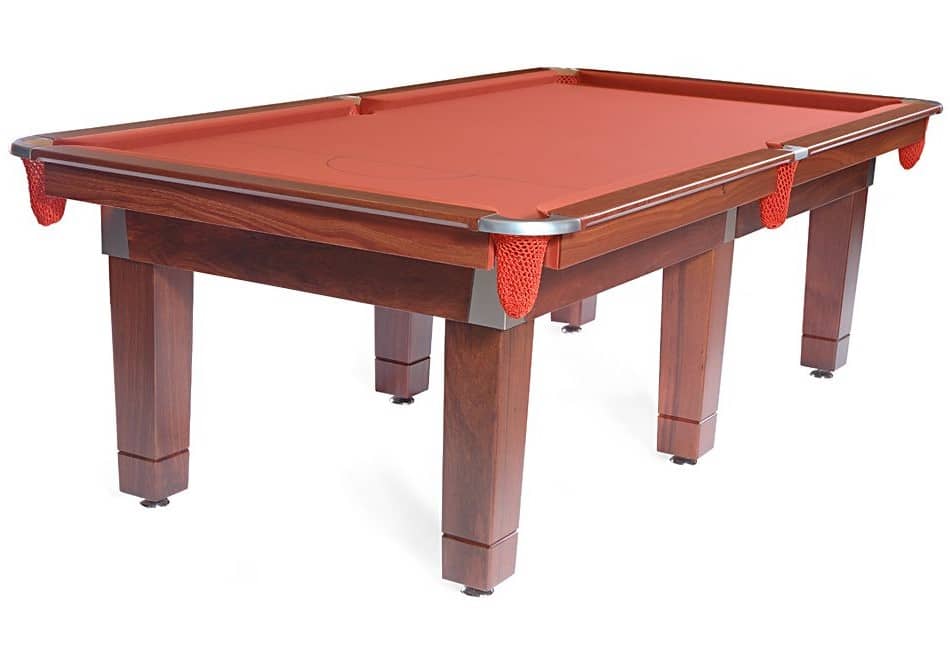 Contemporary pool table made from Jarrah.